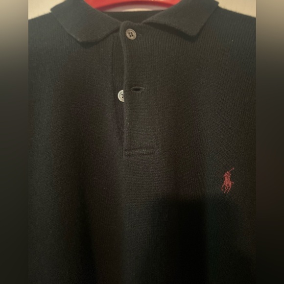 Polo by Ralph Lauren XL sweater, black, just dry cleaned - Picture 3 of 4